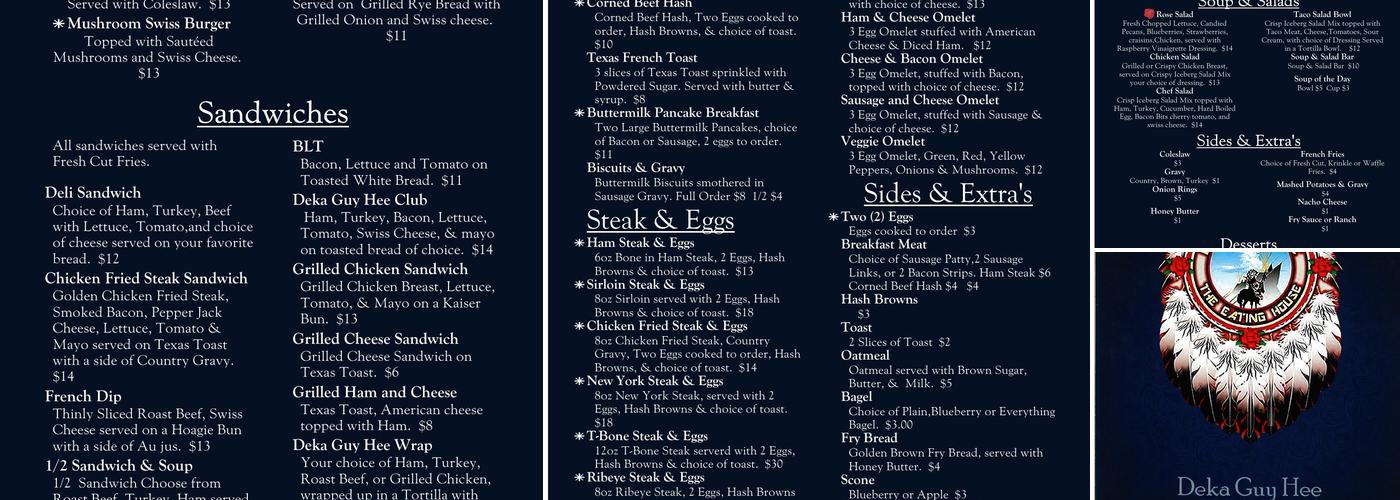 Deka-Guy Hee Restaurant Menu