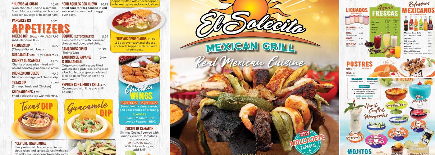 El Solecito Mexican Grill Menu