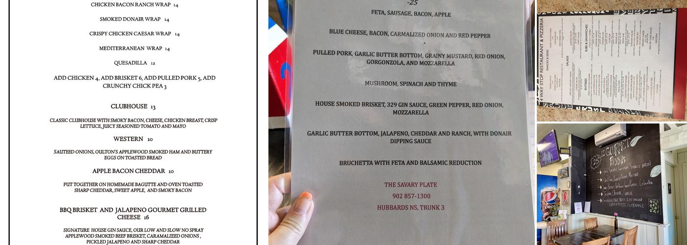 The Savary Plate Eatery & Pizzeria Menu