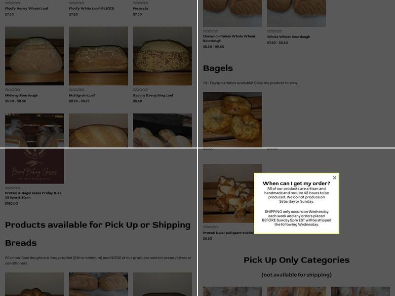 The Bread Guy-Markle Menu