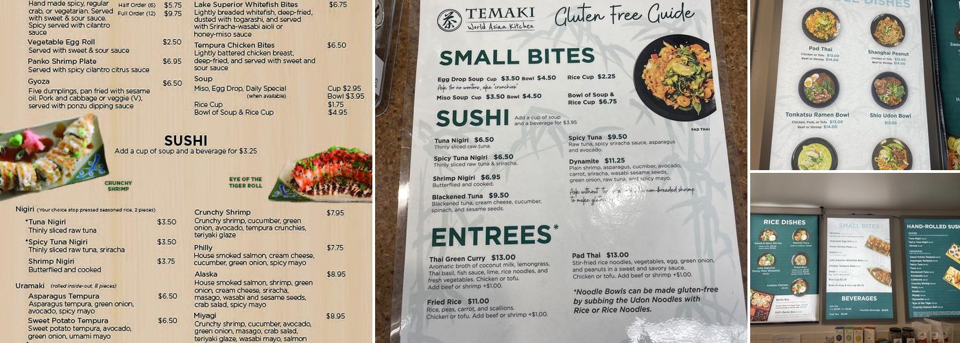Temaki Menu