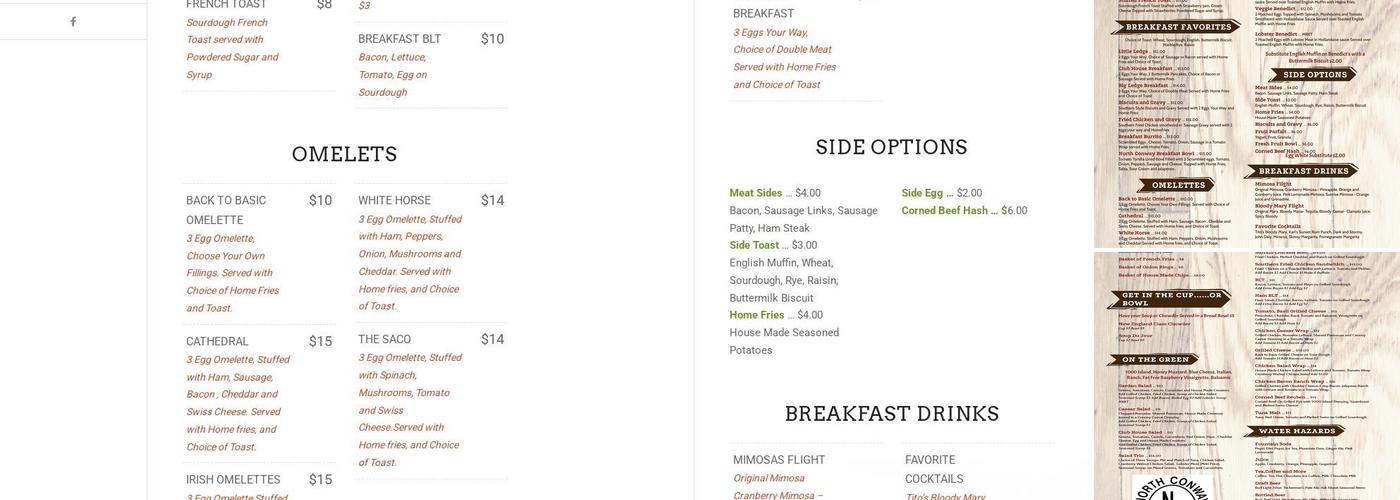 Ledgeview Grille Menu