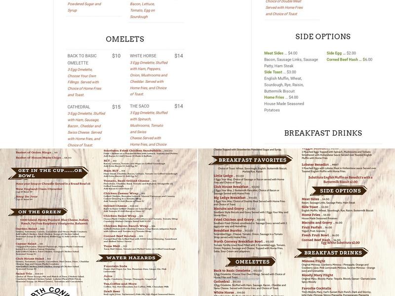 Ledgeview Grille Menu
