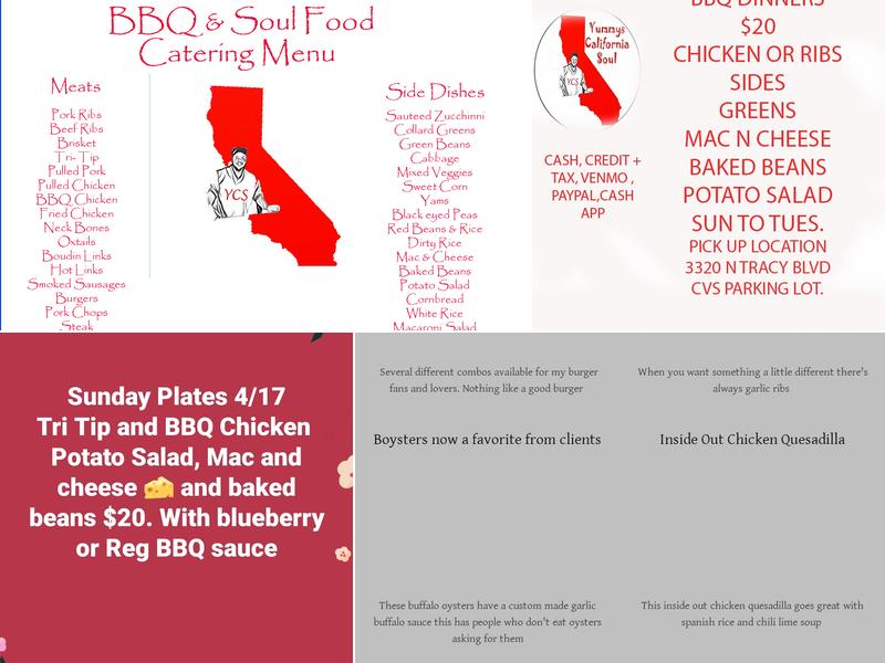 Yummys California Soul (Catering) Menu