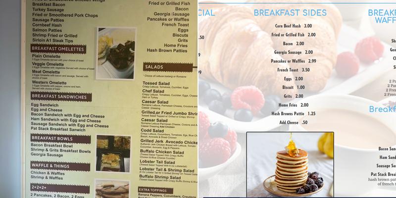 Chefs Corner Takeout Menu