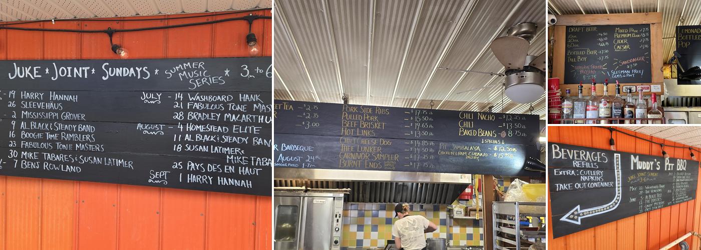 Muddy's Pit BBQ Menu