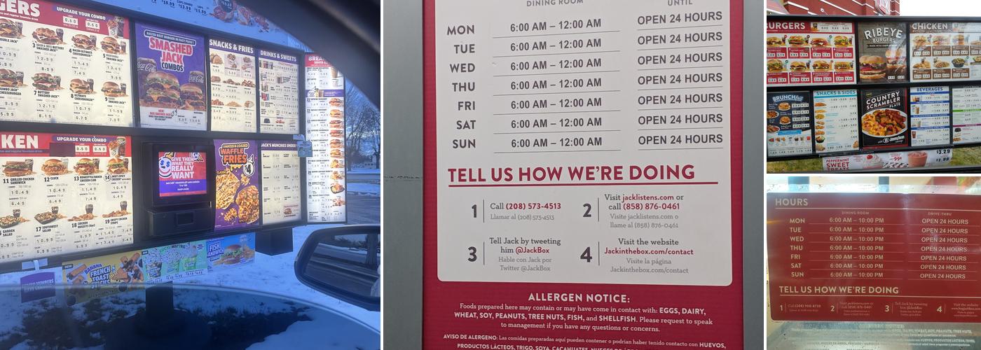 Jack In The Box Menu