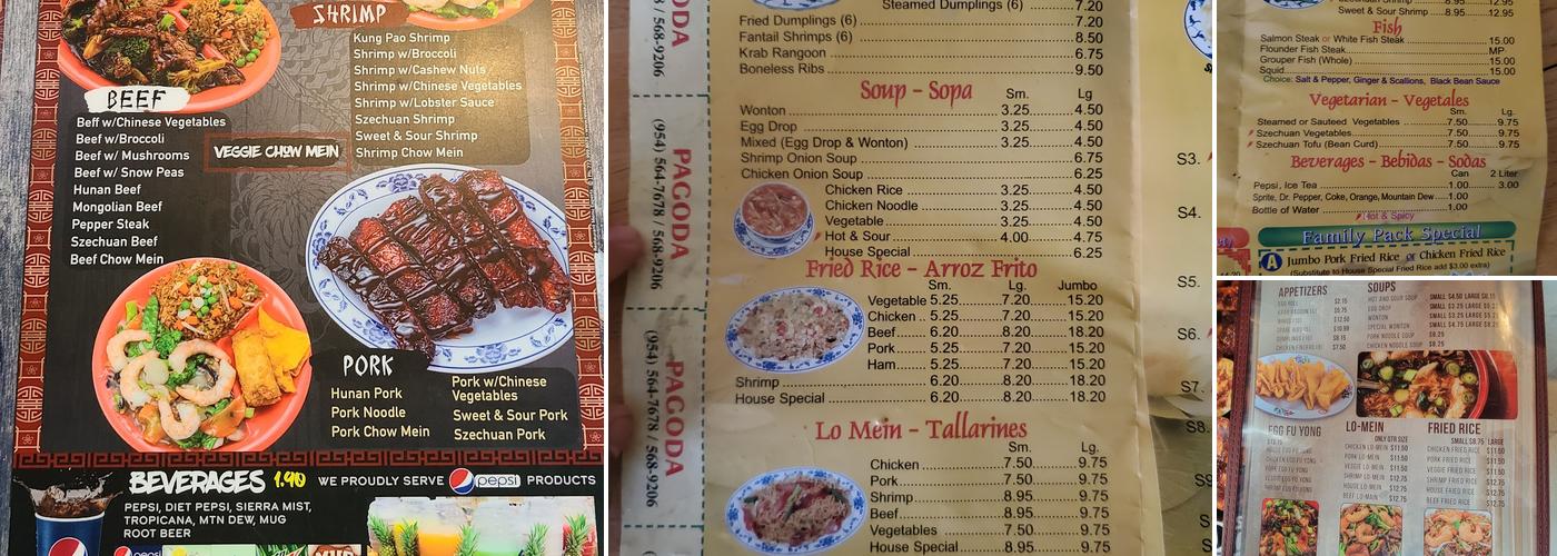 Bucio Chinese Menu