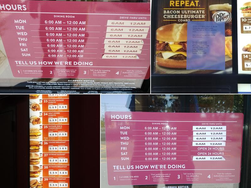 Jack In The Box Menu