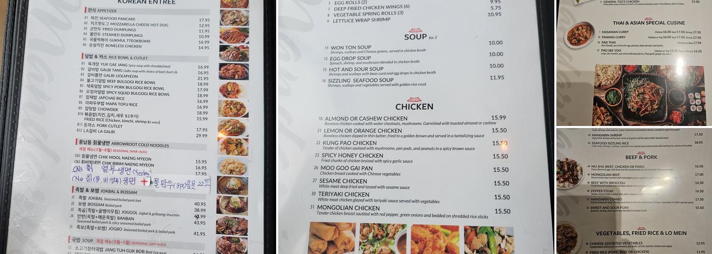 Mandarin House Menu