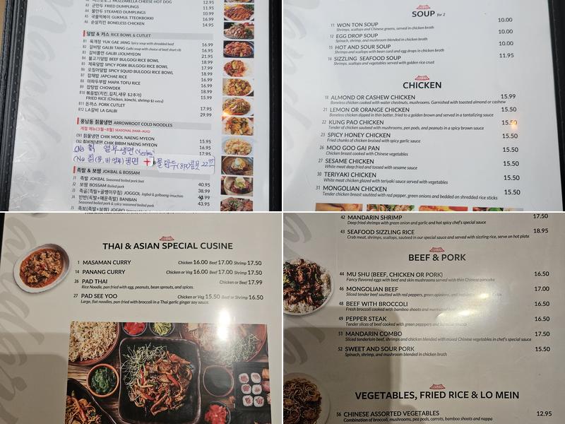 Mandarin House Menu