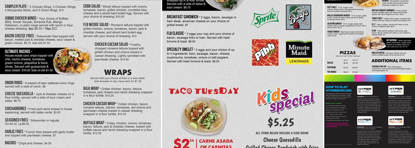 FLB Entertainment Center Menu