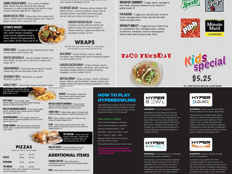 FLB Entertainment Center Menu