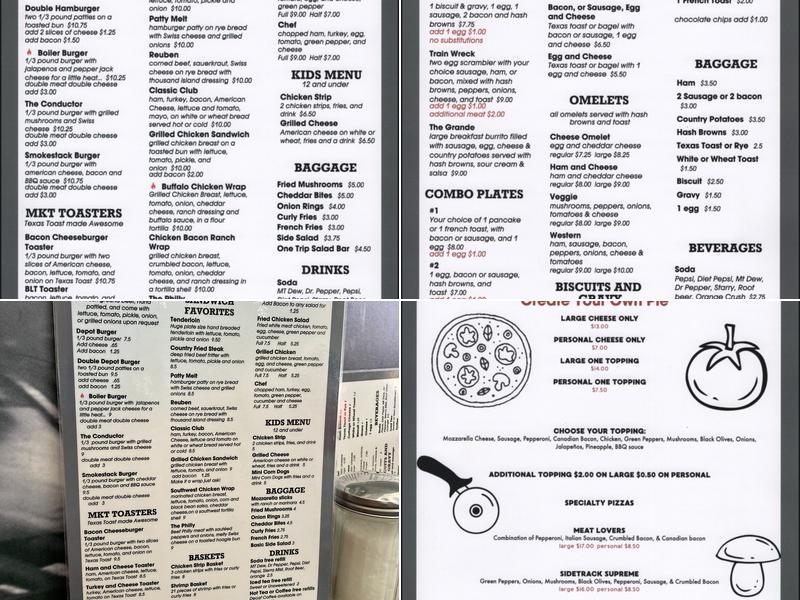 Sidetrack Cafe Menu
