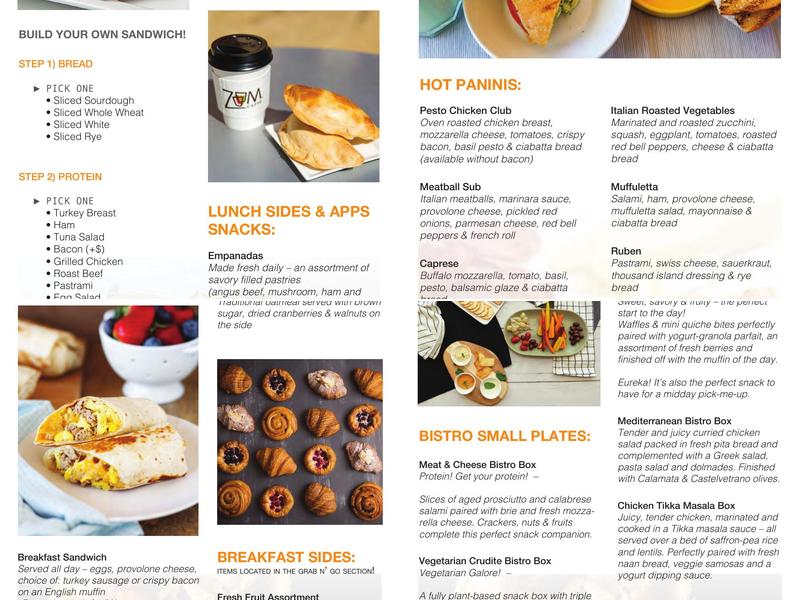 ZoomCaffe Menu