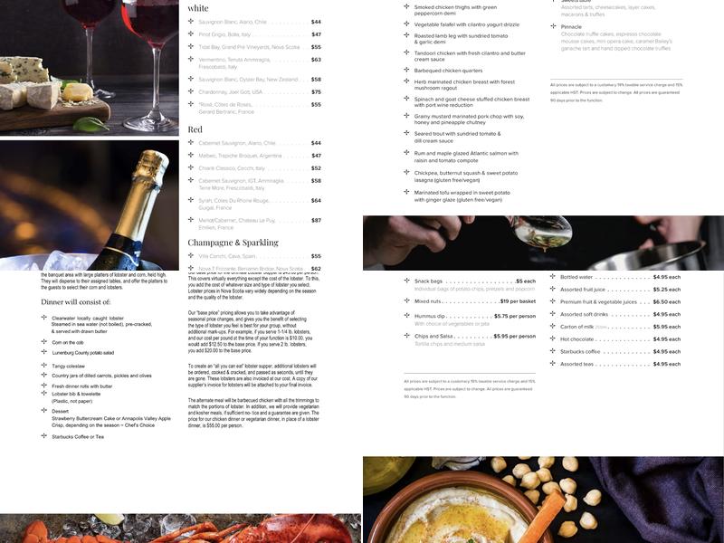 RCR Hospitality Group Ltd Menu