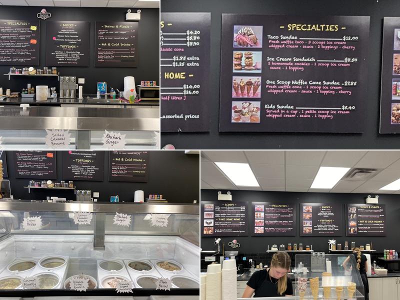 Slickers County Ice Cream - Picton Menu