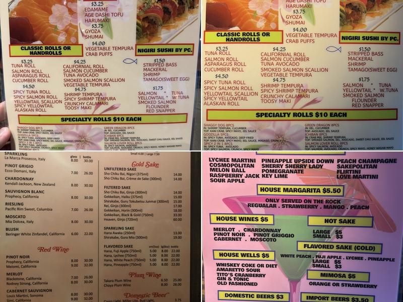 Sakura Menu