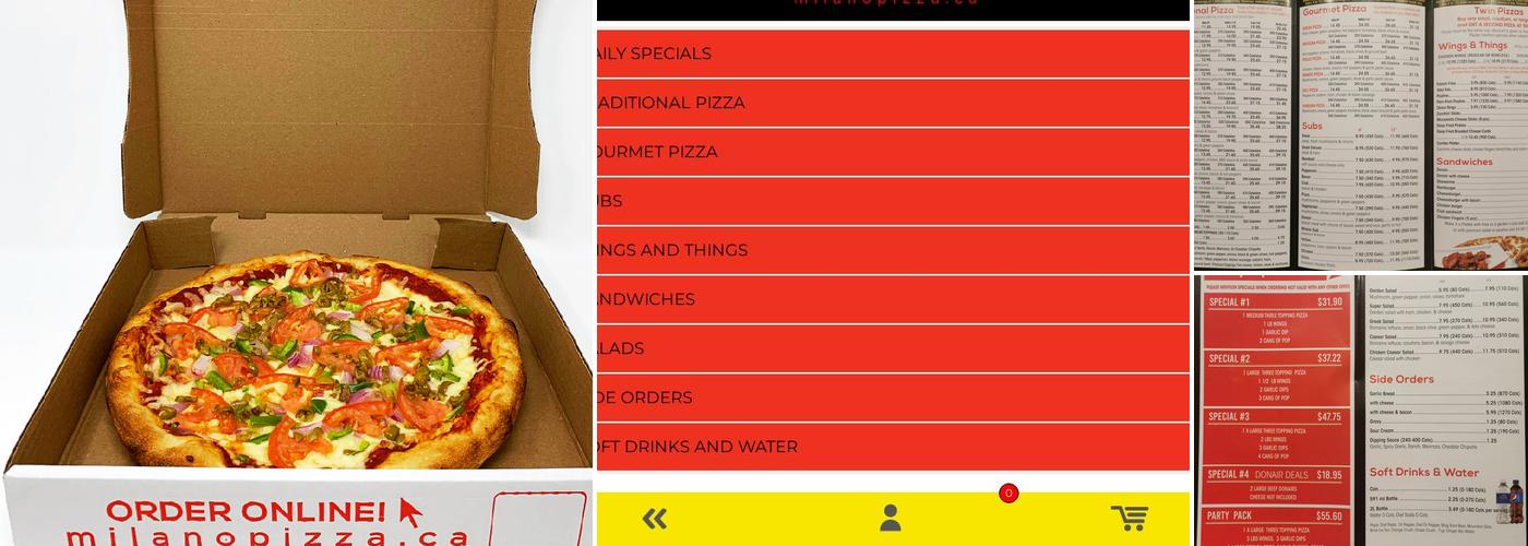Milano Pizza Menu