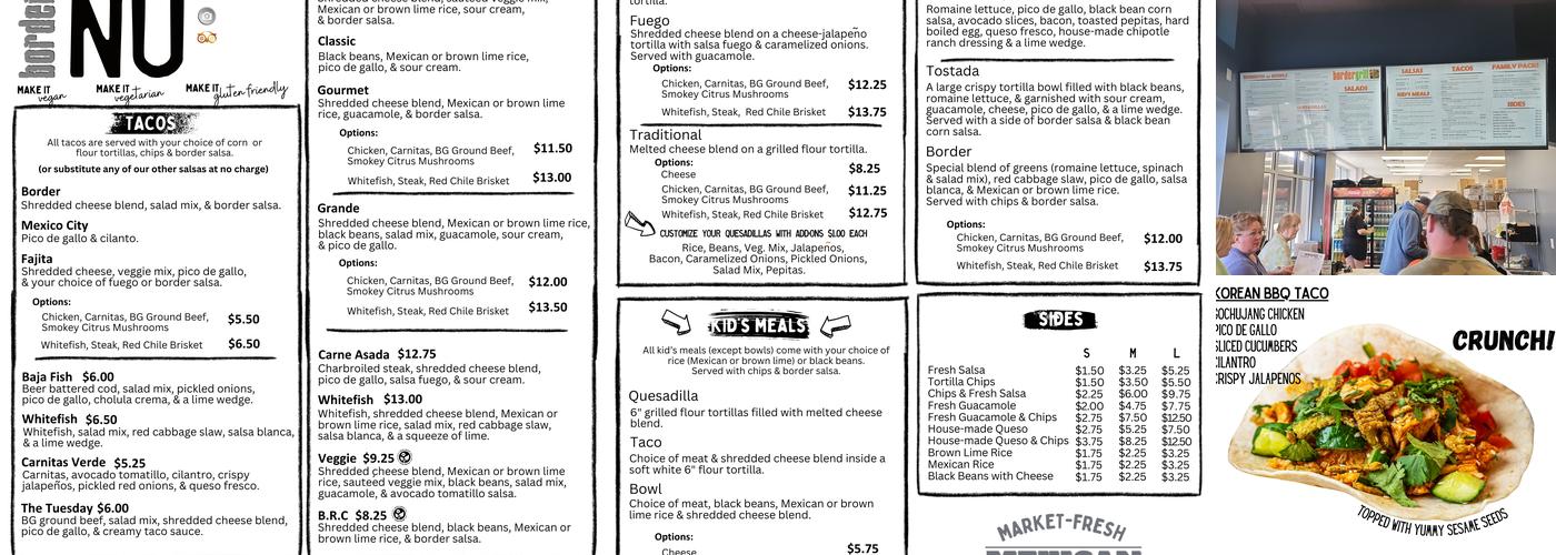 Border Grill Menu