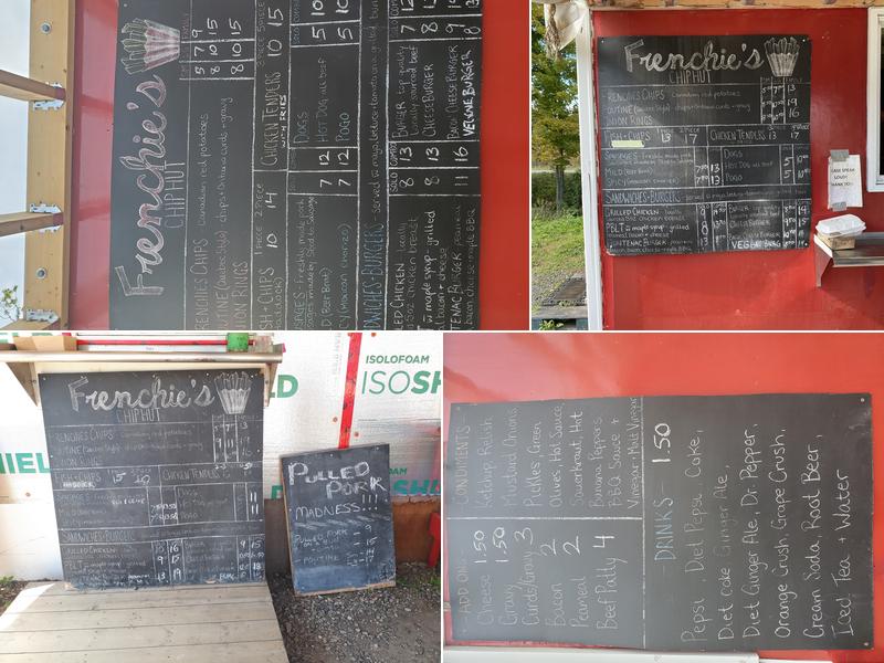 Frenchie's Chip Hut Menu