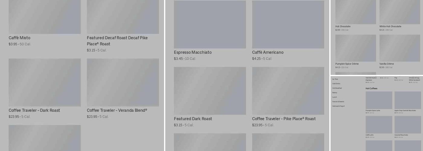 Starbucks Menu