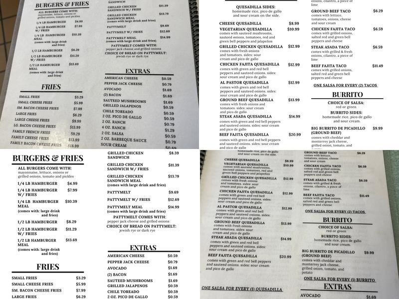 Cavali Restaurant Menu