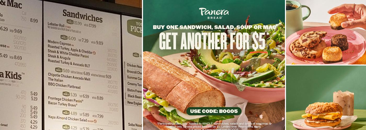 Panera Bread Menu