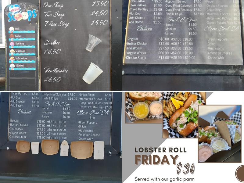 The Rocking Dock Menu