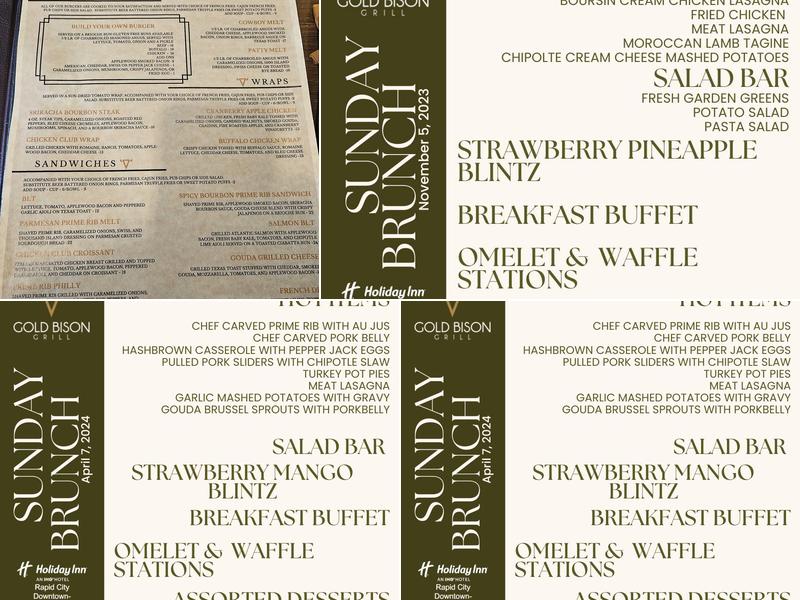 Gold Bison Grill Menu