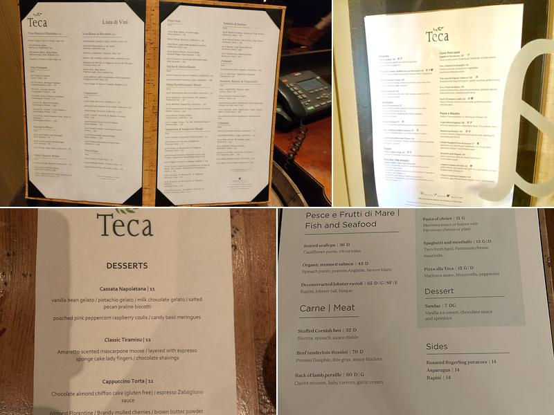 Teca Menu
