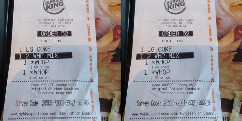 Burger King Menu
