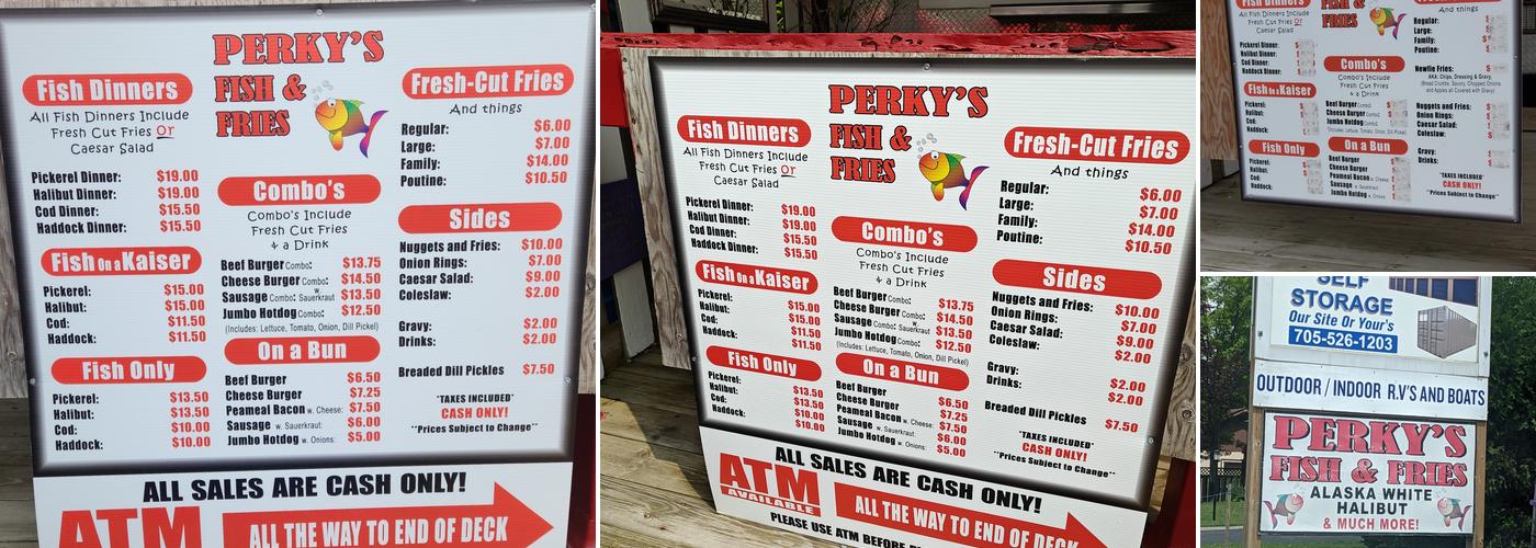 Perky's Fish & Fries Menu
