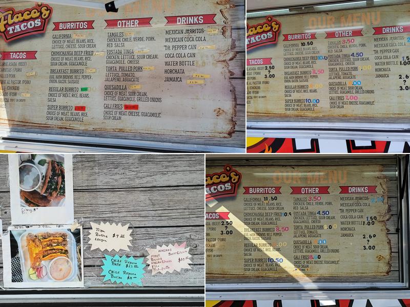 Flaco's Tacos Menu