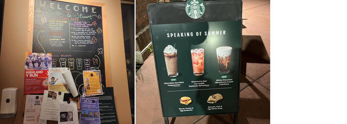 Starbucks Menu