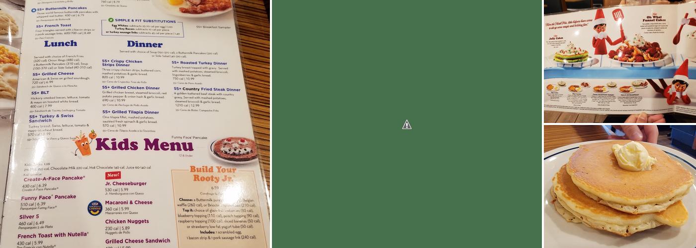IHOP Menu