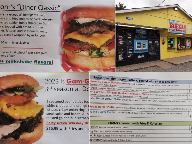 Auntie Dorns Takeout Menu