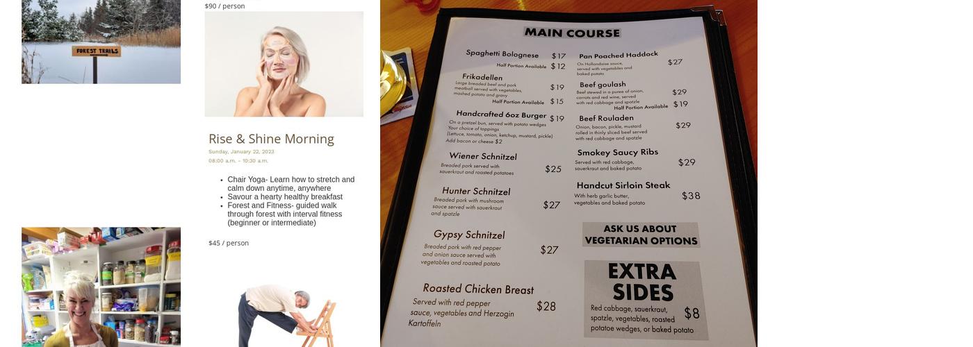 Edelweiss Restaurant Menu