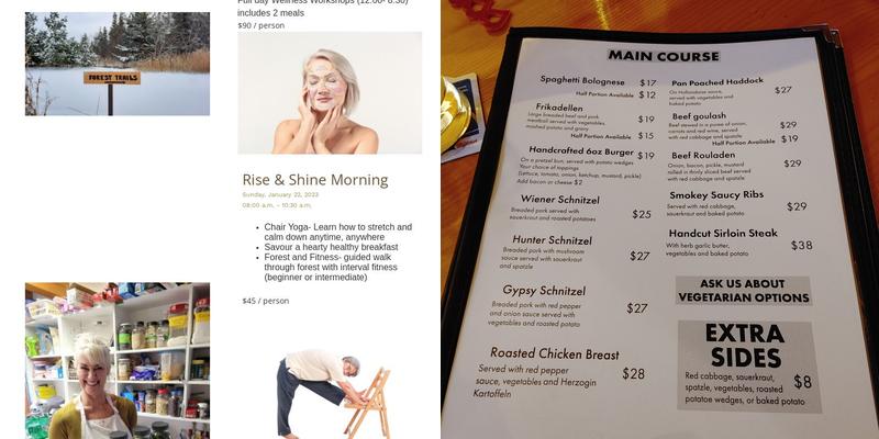 Edelweiss Restaurant Menu