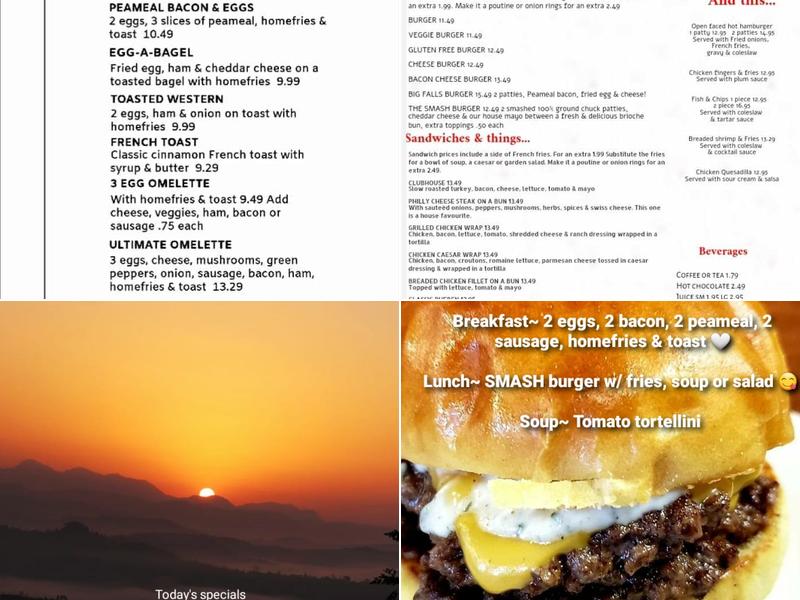 Burk's Falls Cafe & Grill Menu