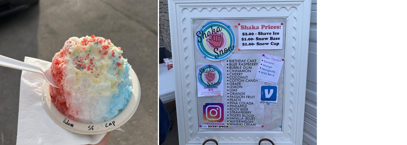 Shaka Snow Menu