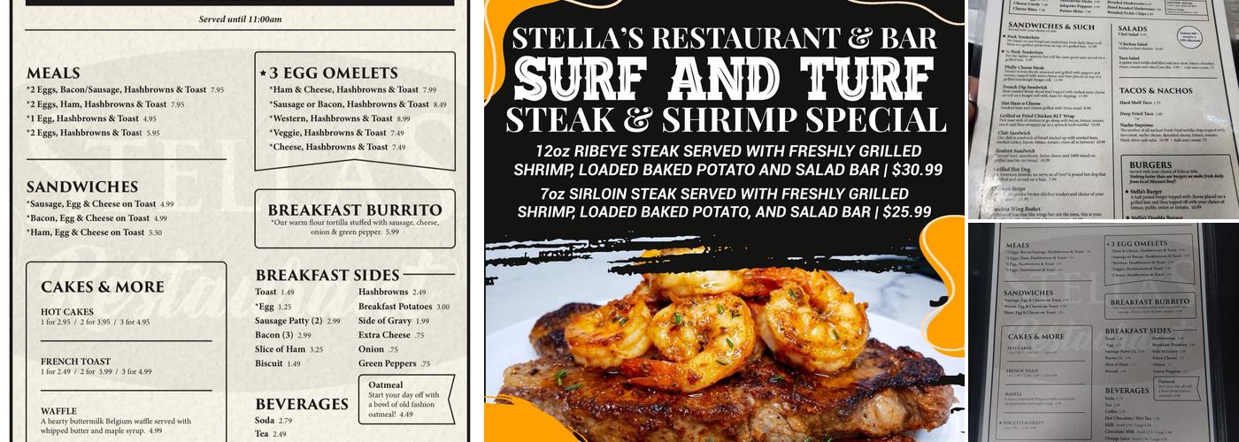 Stella's Menu