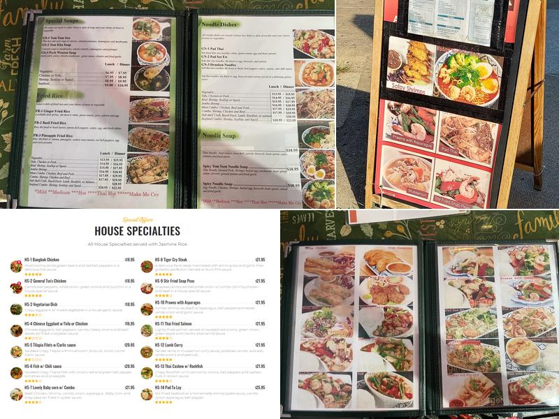 Ginger Thai Menu