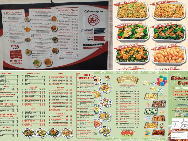 Chinese Express Menu