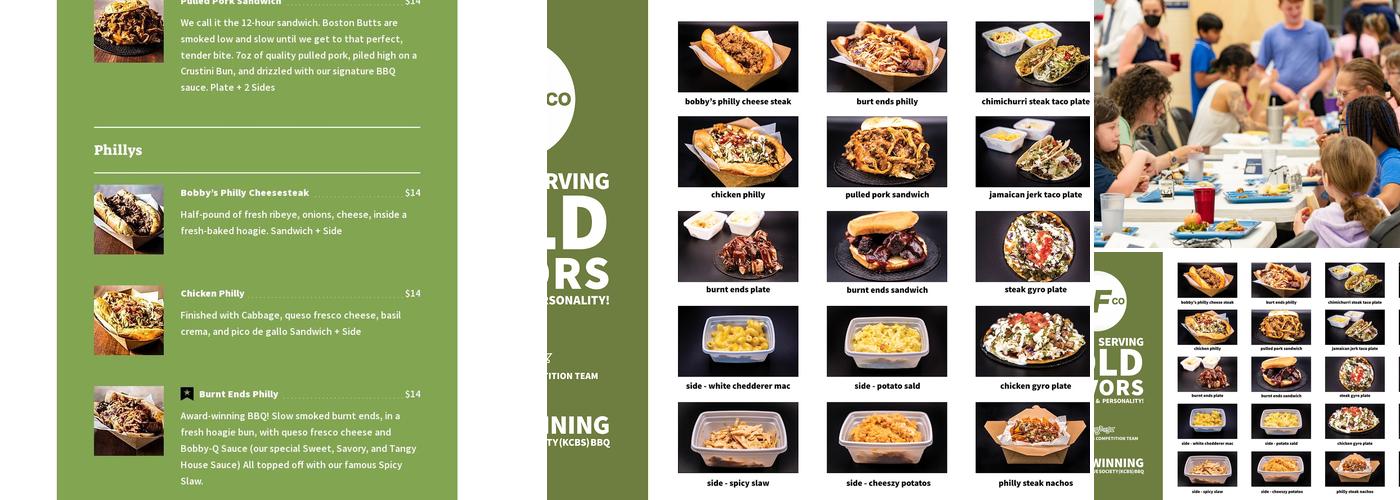 Bobby's Food Co. Menu