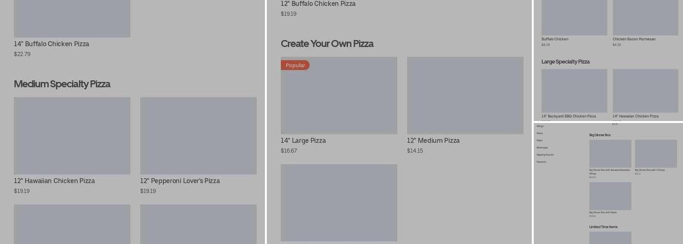 Pizza Hut Menu
