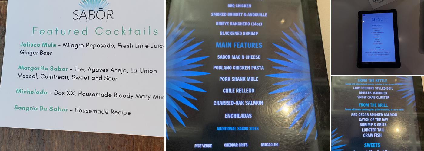 Sabor Menu
