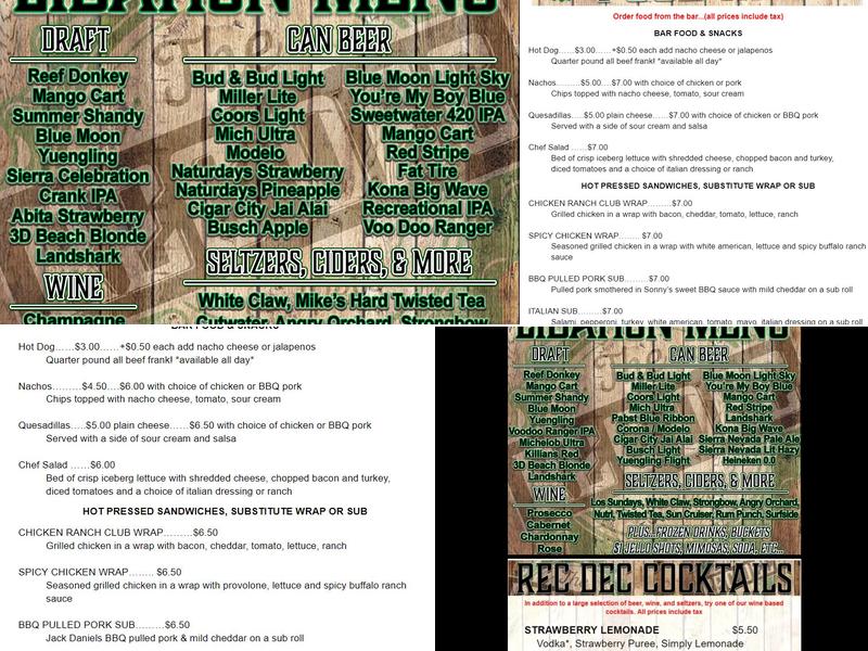 Rec Dec Menu