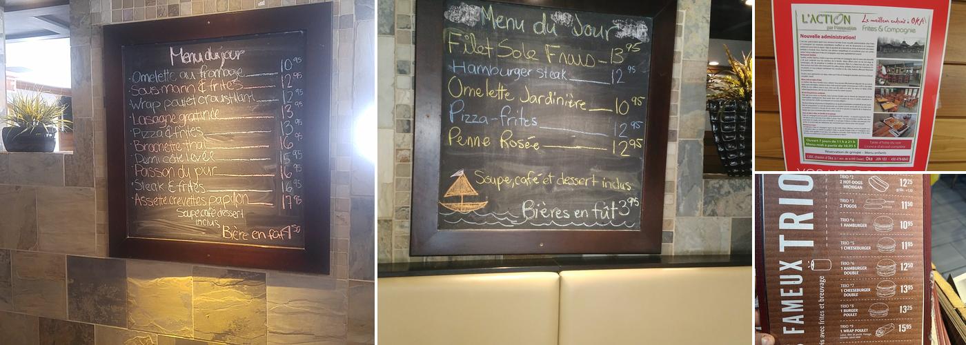 Frites & Compagnie Menu
