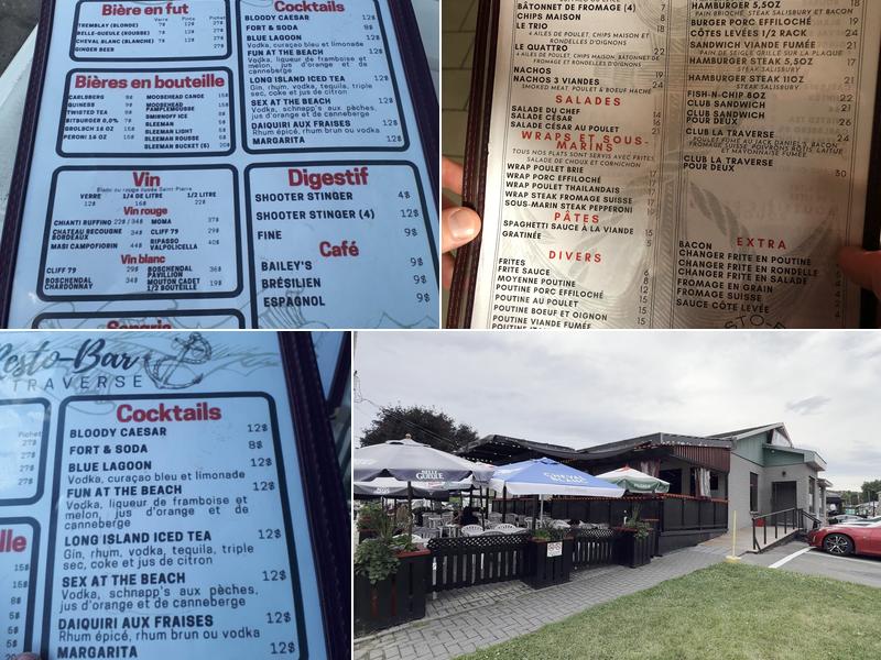 Resto De La Traverse Menu